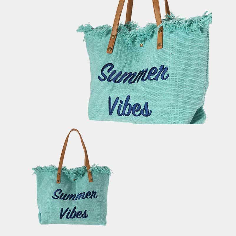 Canvas Tote Bag - Extra Large Summer Shoulder Handbag Purse