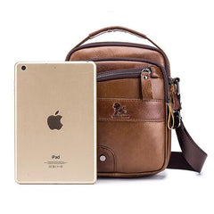 Genuine Leather Vintage Crossbody Bag for Men – Stylish Shoulder Bag - VOTVO