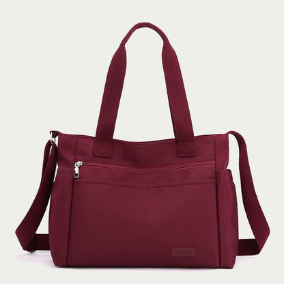 Minimalistic Nylon Tote Bag for Women – Large Handbag for School & Fitness - VOTVO