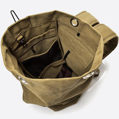Canvas-Rucksack für Herren mit großem Fassungsvermögen für Sport und Reisen