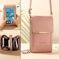 Lightweight Leather Phone Purse - Mini Crossbody Shoulder Bag & Cell Phone Pouch for Women