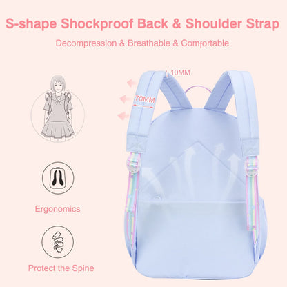 Waterproof Lightweight Large-Capacity College Backpack – Cute & Comfortable School Bag