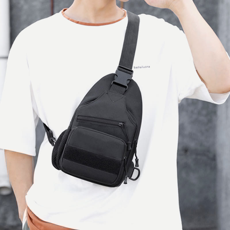 Sling Bag for Men – Canvas Casual Sports Large Chest Bag