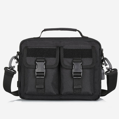 USB Charging Waterproof Large-Capacity Outdoor Messenger Bag – Nylon Crossbody Bag for Sports & Daily Use