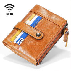 Herren RFID Anti-Diebstahl Retro Geldbörse – Echtes Leder, Sicher &amp; Stilvoll