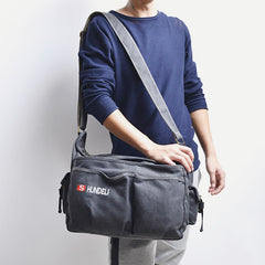 Messenger Bag für Herren – Großes Crossbody-Set aus Vintage-Canvas