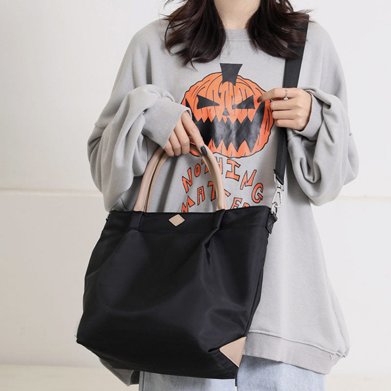 Large Capacity Lightweight Waterproof Casual College Style Handbag Crossbody Bag for Women