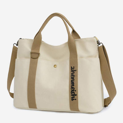 Borsa tote in tela riutilizzabile – Borsa a tracolla impermeabile
