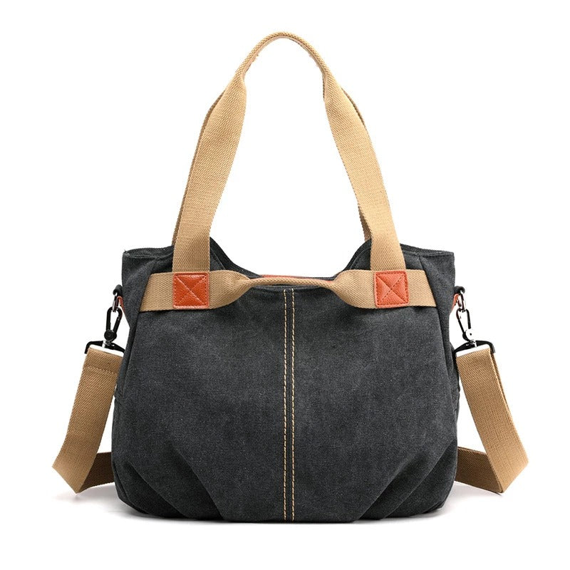 Large Capacity Canvas Messenger Bag – Stylish Shoulder Bag for Daily Use