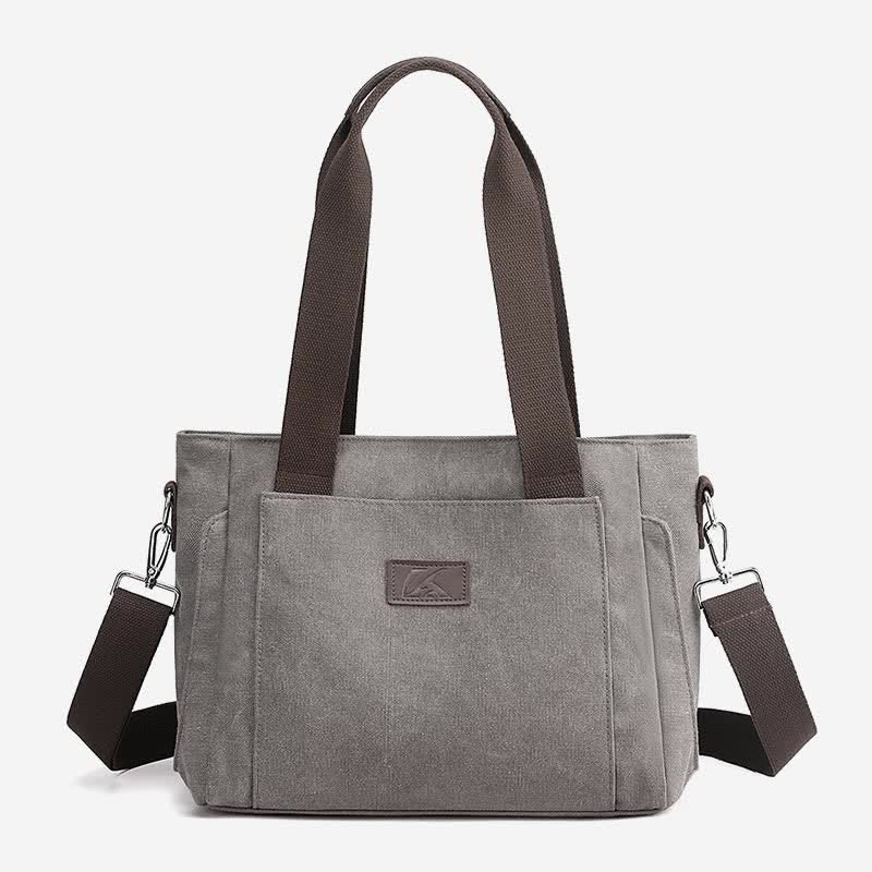 Women's Canvas Tote Shoulder Handbag – Casual Crossbody Purse Work Bag - VOTVO