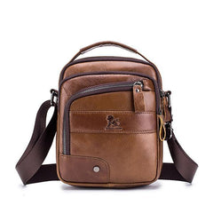 Genuine Leather Vintage Crossbody Bag for Men – Stylish Shoulder Bag - VOTVO