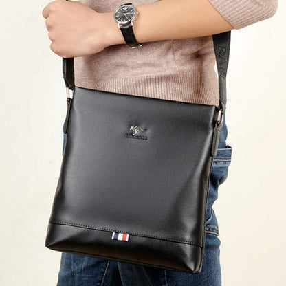 Men's Messenger Bag – Soft PU Leather Crossbody Sling Pack for Travel, Business & Daily Use