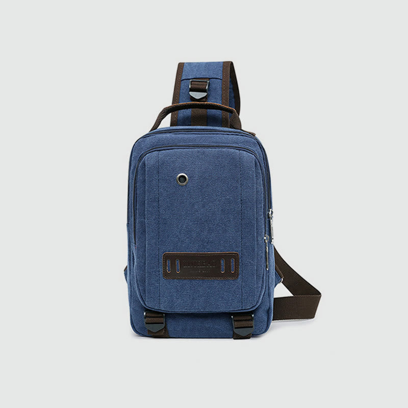 Men's Retro Sling Bag – Outdoor Casual Crossbody Chest Bag for Travel & Sport