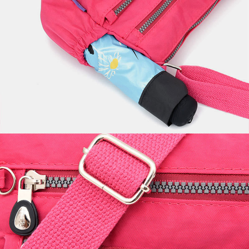 Urban Casual Crossbody Bag for Women – Lightweight Nylon Cloth Mother Bag