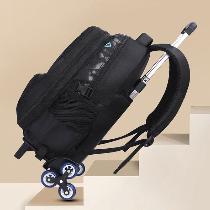 Rolling Wheels Backpack for Teens & Students – Multifunctional Travel Bookbag with Adjustable Straps - VOTVO