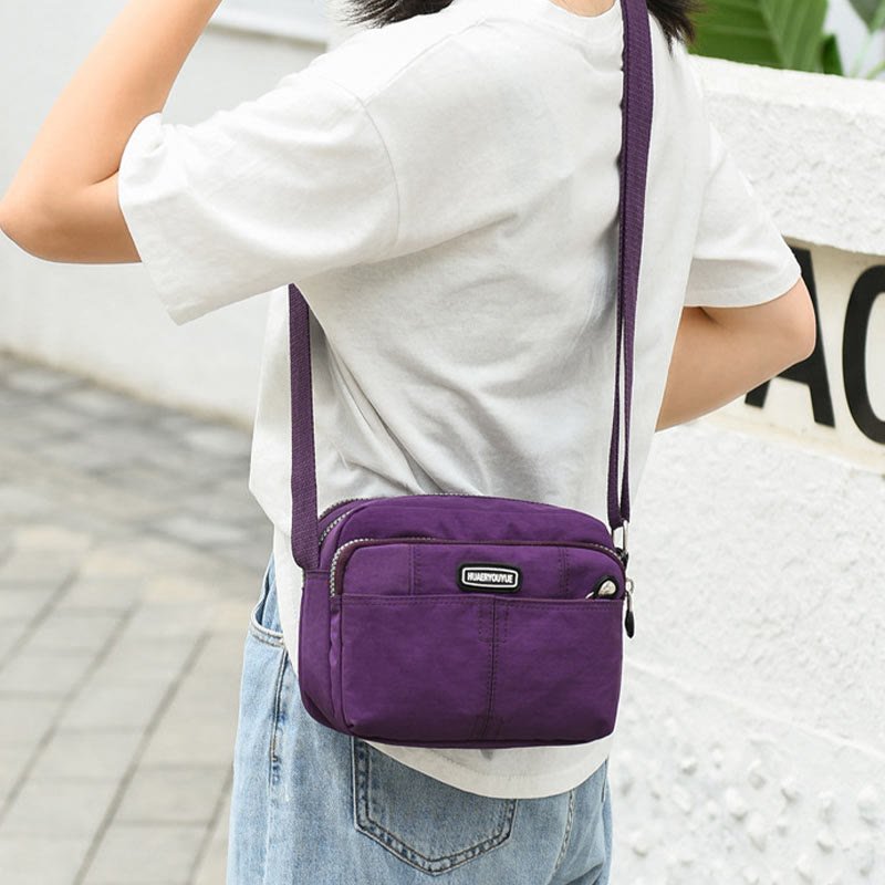 Casual Crossbody Bag for Women – Waterproof Triple Layers Nylon Bag - VOTVO