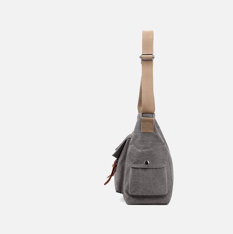 Large Capacity Women’s Canvas Tote – Casual Crossbody Shoulder Handbag Messenger Bag
