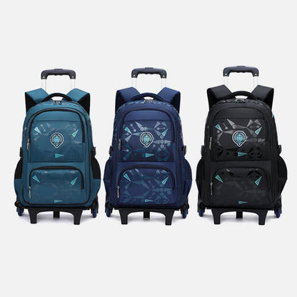 Rolling Wheels Backpack for Teens & Students – Multifunctional Travel Bookbag with Adjustable Straps - VOTVO