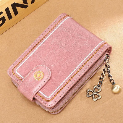 Genuine Leather RFID Multi-Slots Wallet Purse for Women