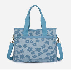 Floral Cute Printing Crossbody Purse – Large Canvas Handbag for Commuting - VOTVO