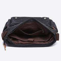 Messenger Bag für Herren – Tragbare Business-Aktentasche aus Canvas mit großem Fassungsvermögen