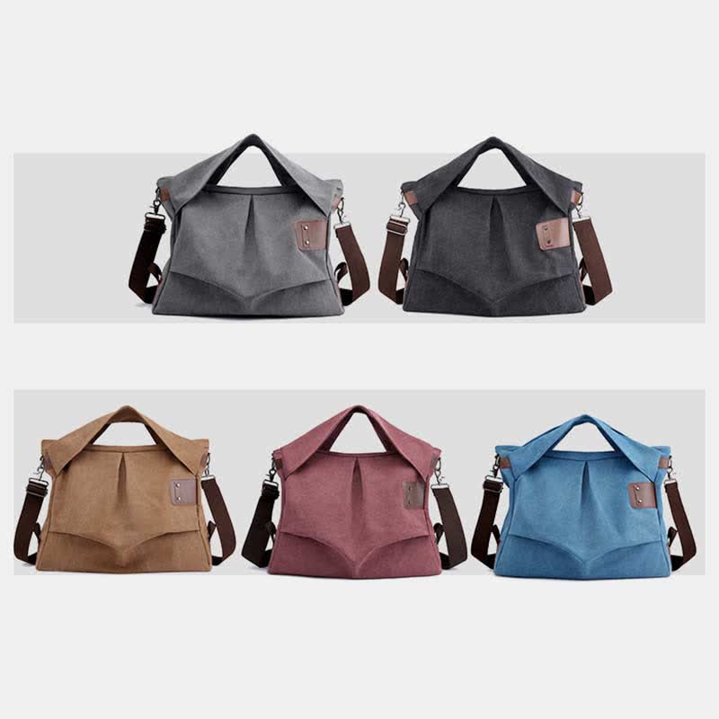 Large Capacity Canvas Handbag for Women – Crossbody Tote & Hobo Bag - VOTVO
