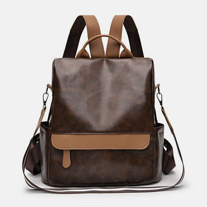 Women's Anti - theft Leather Backpack – Stylish & Secure Travel Handbag - VOTVO