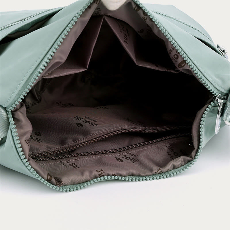 Solid Nylon Crossbody Bag for School & Travel – Simple & Stylish Purse
