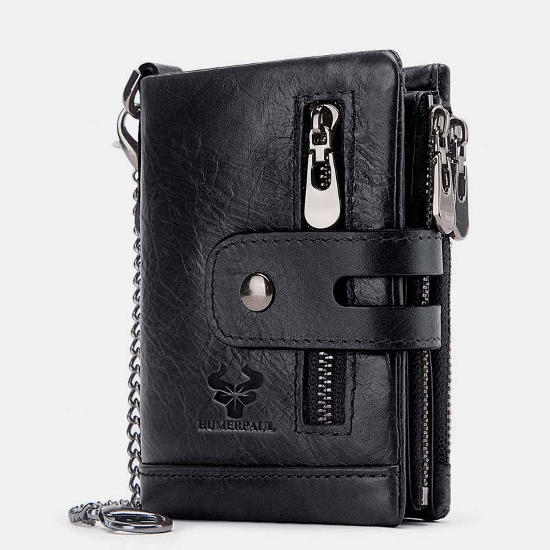 RFID Multifunctional LargeCapacity Genuine Leather Wallet - VOTVO