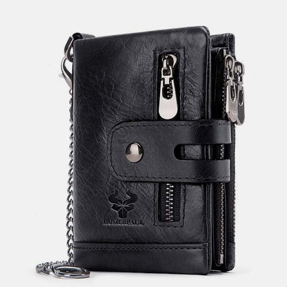 RFID Multifunctional LargeCapacity Genuine Leather Wallet - VOTVO