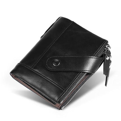 Genuine Leather RFID Small Wallet – Compact and Secure