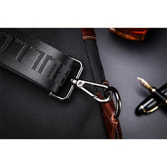 Genuine Leather Casual Sling Bag for Men - Fashionable Crossbody Shoulder Chest Bag