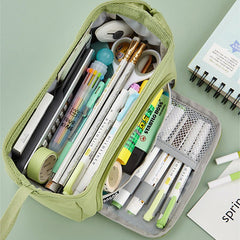 Multifunctional Double Layer Large Capacity Pencil Case for Study & Organization - VOTVO