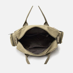 Messenger Bag for Men – Casual Canvas Multi - Pocket Crossbody Bag with Adjustable Strap - VOTVO