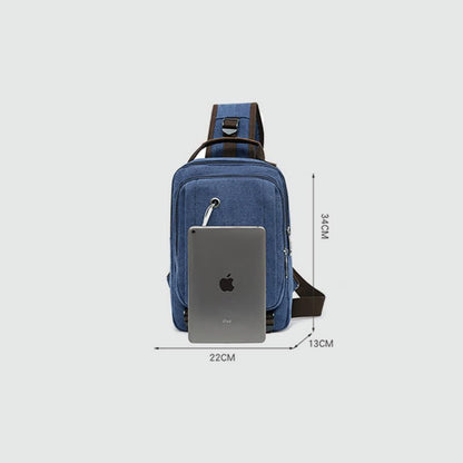 Men's Retro Sling Bag – Outdoor Casual Crossbody Chest Bag for Travel & Sport - VOTVO