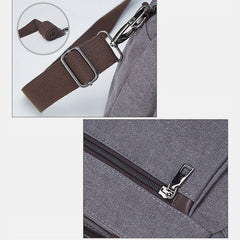 Bolso bandolera multibolsillos de gran capacidad