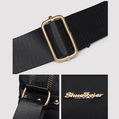 Crossbody Bag for Women – Simple Light Color Waterproof Nylon Bag