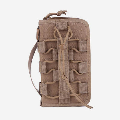Casual Large Capacity Nylon Wallet for Men – Zipper Closure, Multiple Compartments