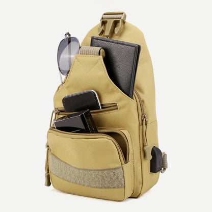 Sling Bag for Men – Canvas Casual Sports Large Chest Bag