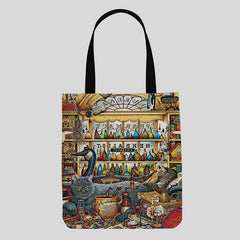 Cute Kitty Canvas Tote Bag – Multifunctional Handbag & Shoulder Bag for Daily Use