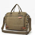 Messenger Bag for Men – Casual Canvas Multi - Pocket Crossbody Bag with Adjustable Strap - VOTVO