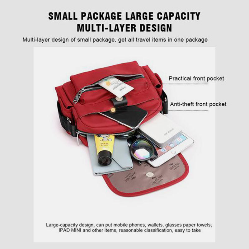 Waterproof Lightweight Large-Capacity Casual Crossbody Bag for Women