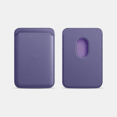 Portable Magnetic Suction Leather Card Holder Wallet for iPhone