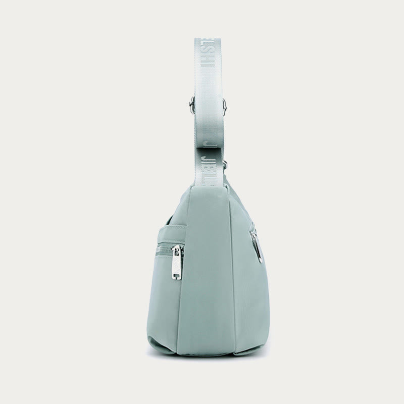 Solid Nylon Crossbody Bag for School & Travel – Simple & Stylish Purse
