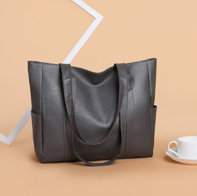 Solid color simple Large Capacity Tote Bag - VOTVO