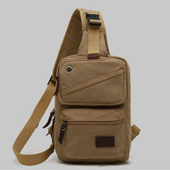 Sling Bag für Herren – Retro Canvas Crossbody Fanny Pack Rucksack