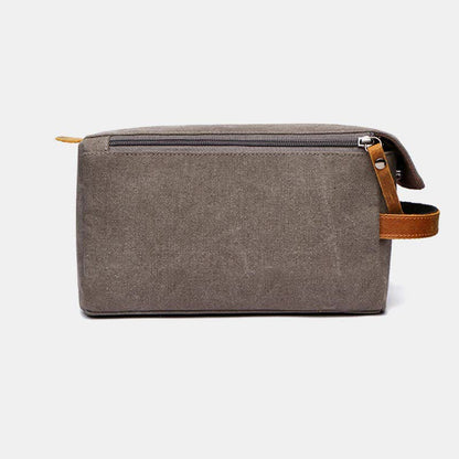 Retro Canvas Storage Makeup Pouch – Travel Toiletry Bag for Women & Men