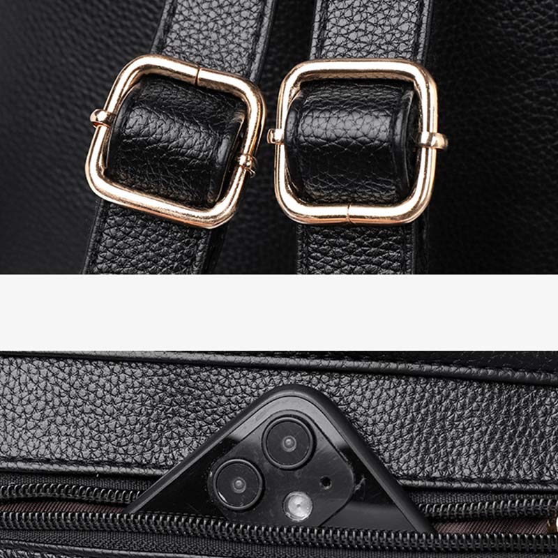 Backpack Purse for Women – Multi-Pocket PU Leather Travel Bag