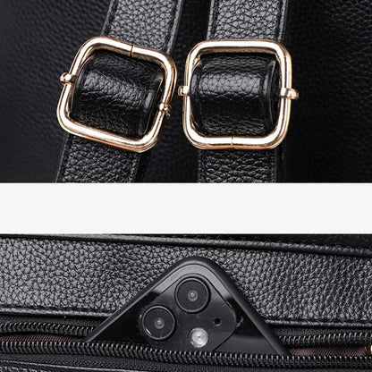 Backpack Purse for Women – Multi-Pocket PU Leather Travel Bag