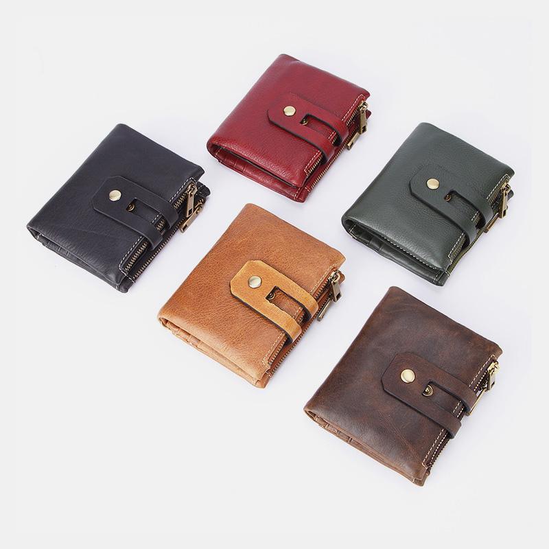 Multifunctional Double Zipper Vintage Wallet – Stylish and Practical - VOTVO